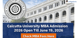 Calcutta University MBA Admission 2026 Open